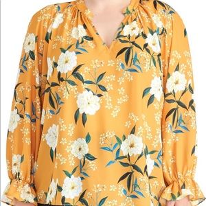 Rachel Roy Collection Blouse - 3X Floral Print